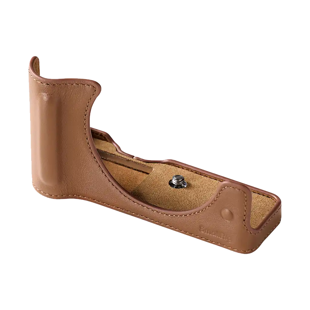 SmallRig Leather Half Case for Canon EOS R50 V (Brown)