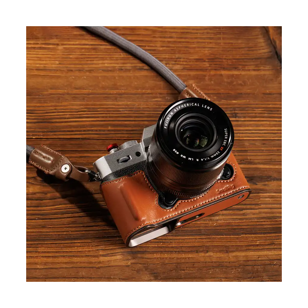 SmallRig Leather Half Case Kit for Fujifilm X-T30, II and III (Brown)