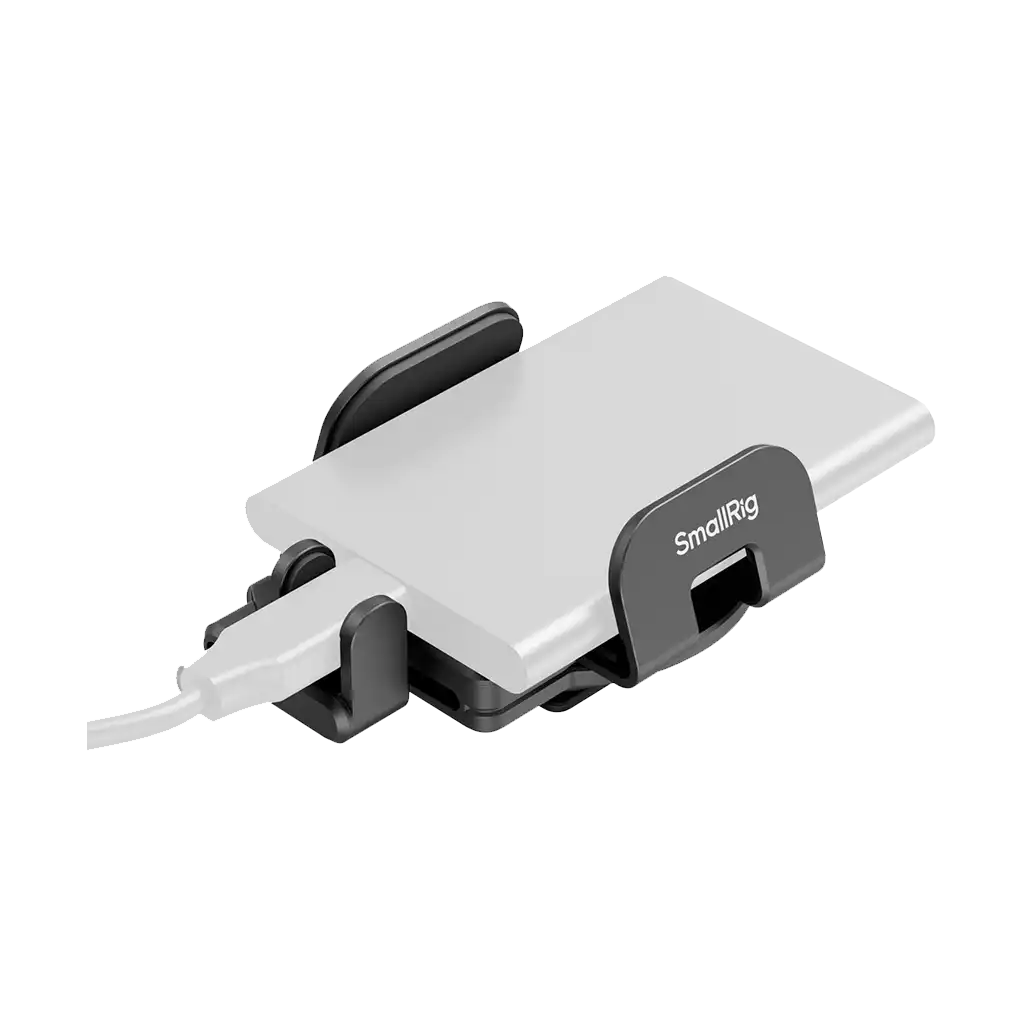 SmallRig Mounting Clamp for External SSD with Cold Shoe Mount and Cable Clamp