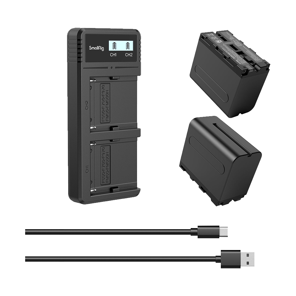 SmallRig NP-F970 Dual-Battery and Charger Kit
