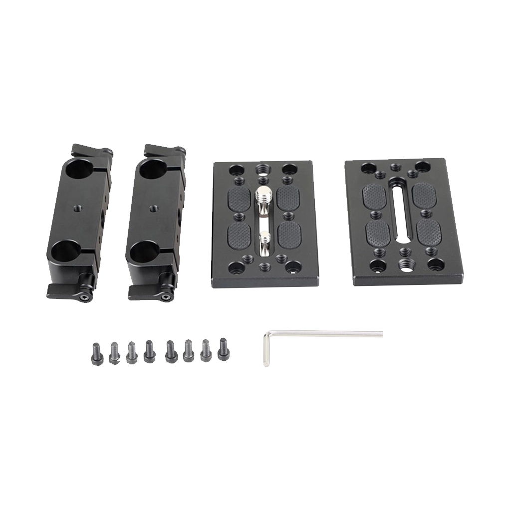 SmallRig Tripod Mounting Kit with 2 x Plates and 2 x 15mm Rod Clamps