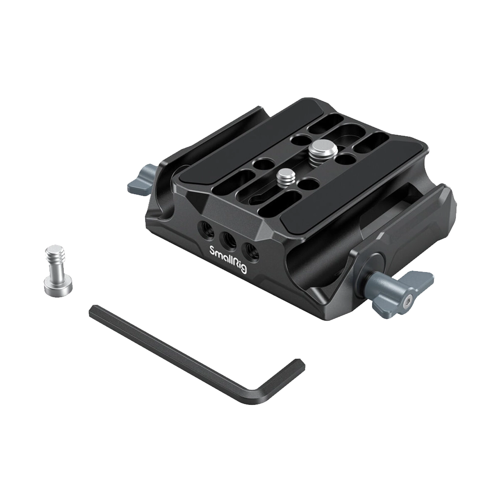 SmallRig Universal Camera Baseplate with 15mm LWS Rod Clamp