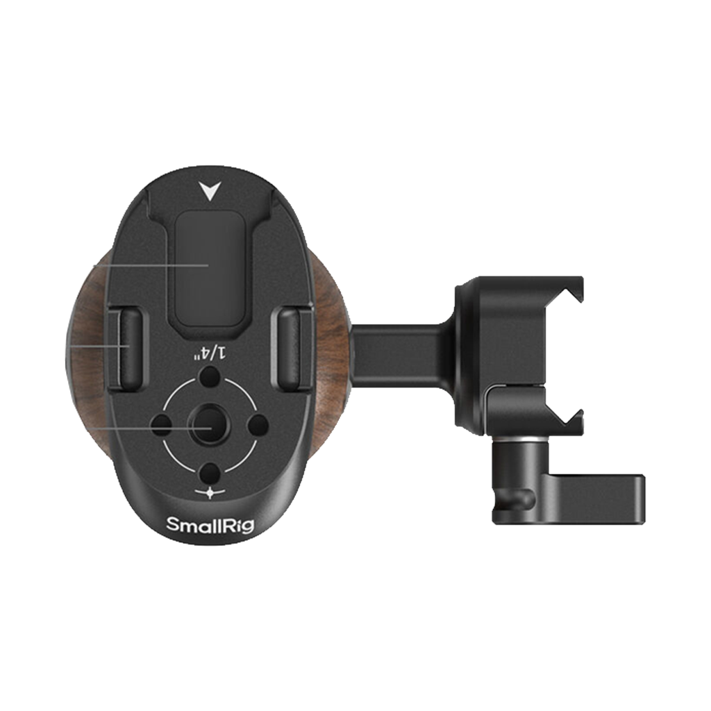 SmallRig Wooden Side Handle with NATO Clamp