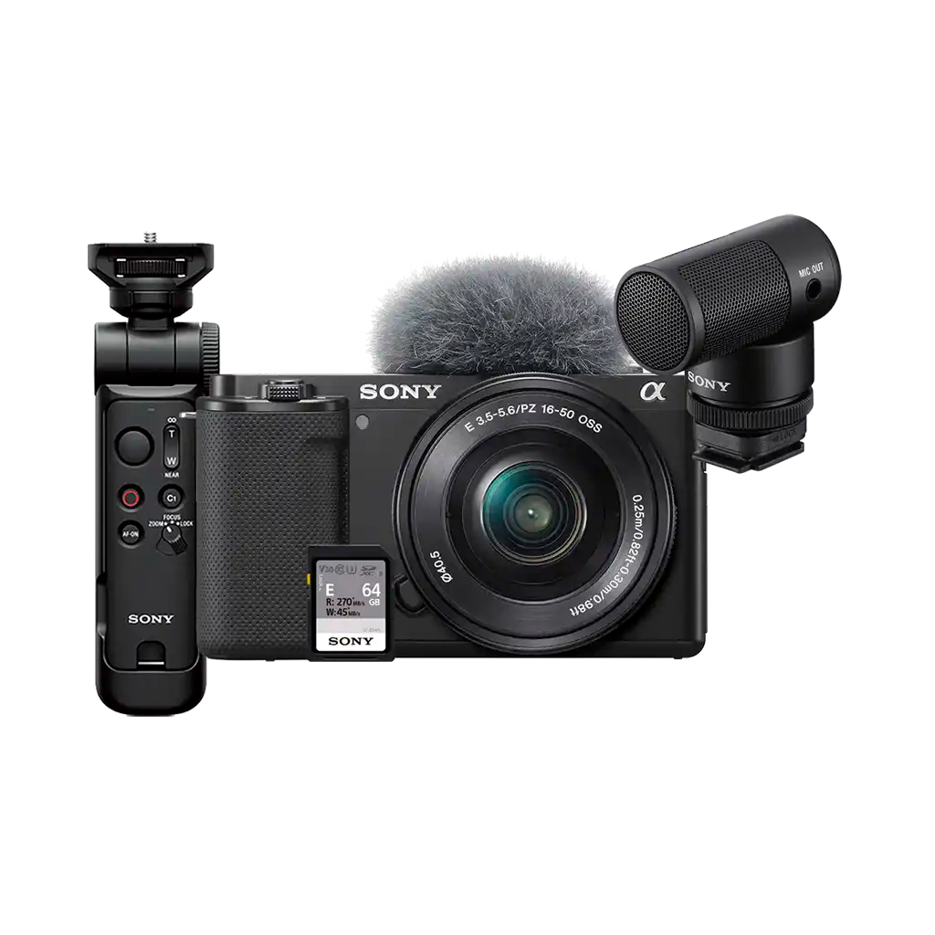 Sony ZV-E10 Mirrorless Camera with 16-50mm Lens Creator Kit