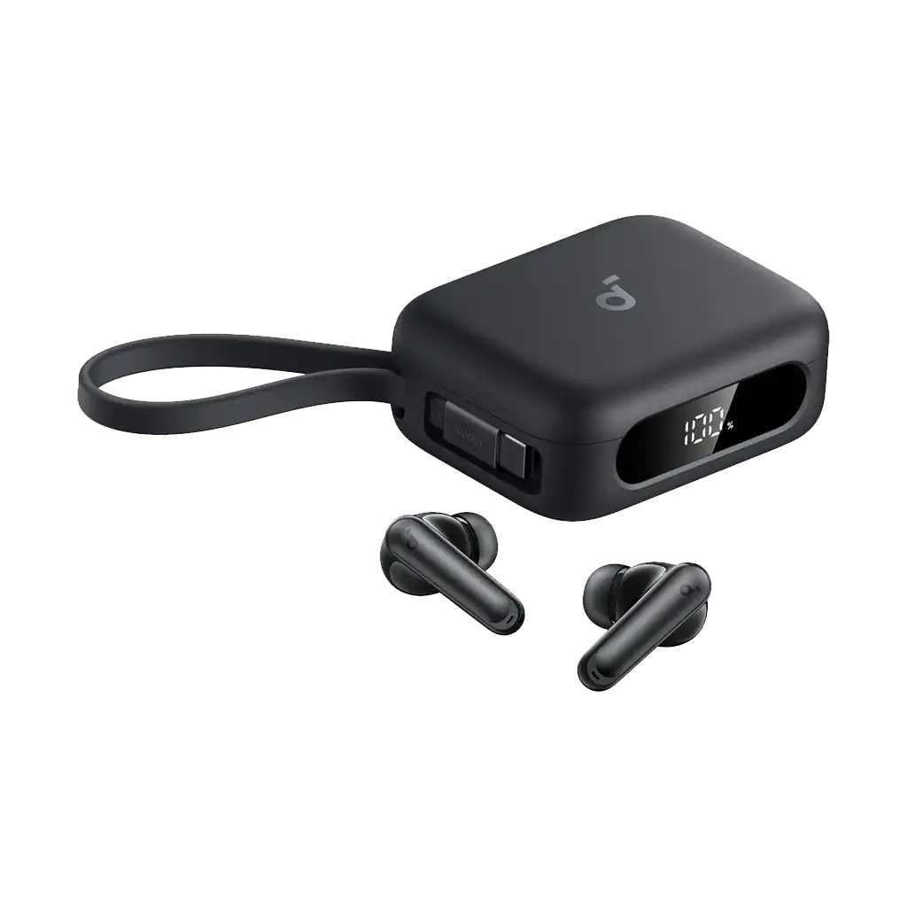 Soundcore P41i True Wireless Noise-Canceling Earbuds with Built-In Power Bank (Black)