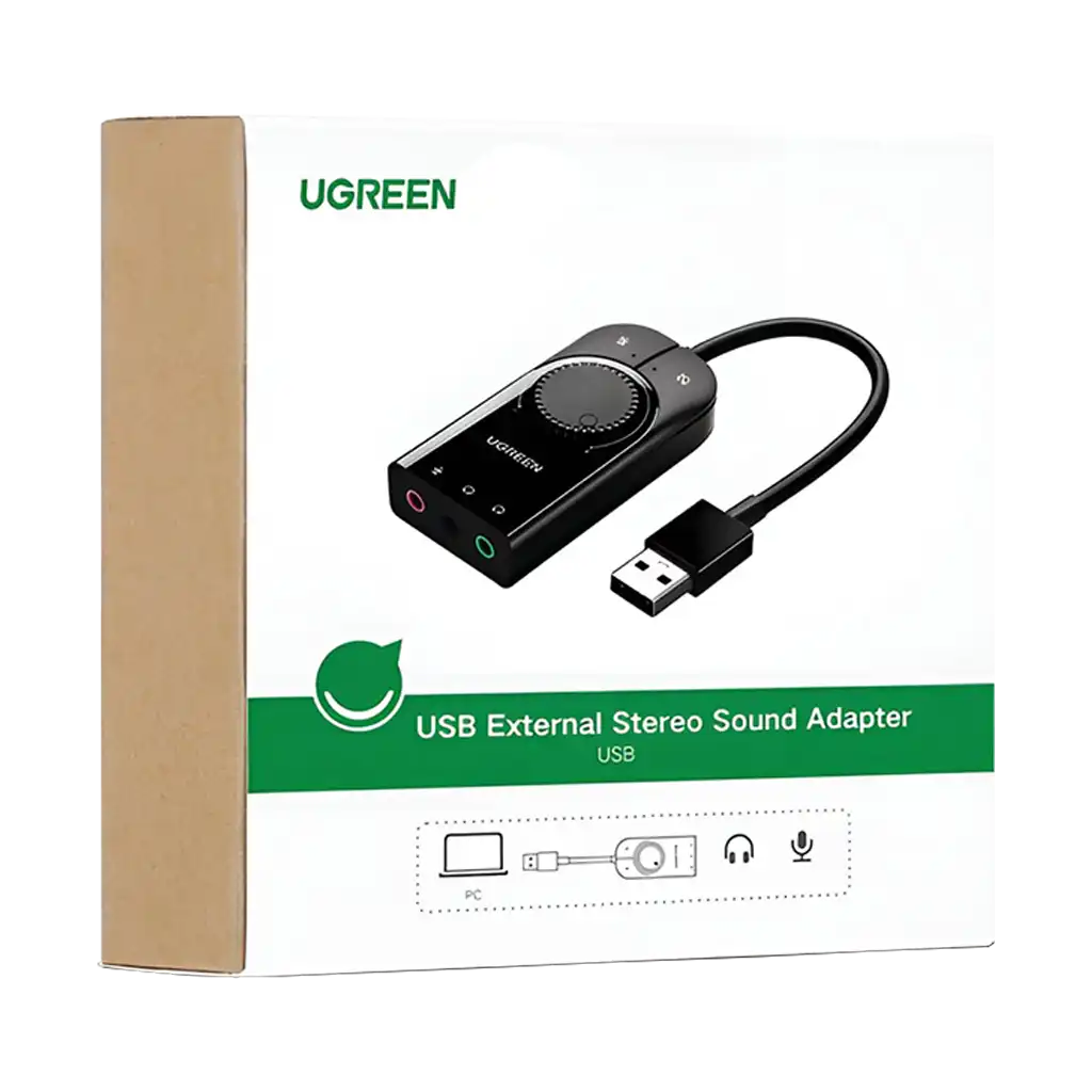 UGREEN CM129-40964 USB-A to 3.5mm External Stereo Sound Adapter
