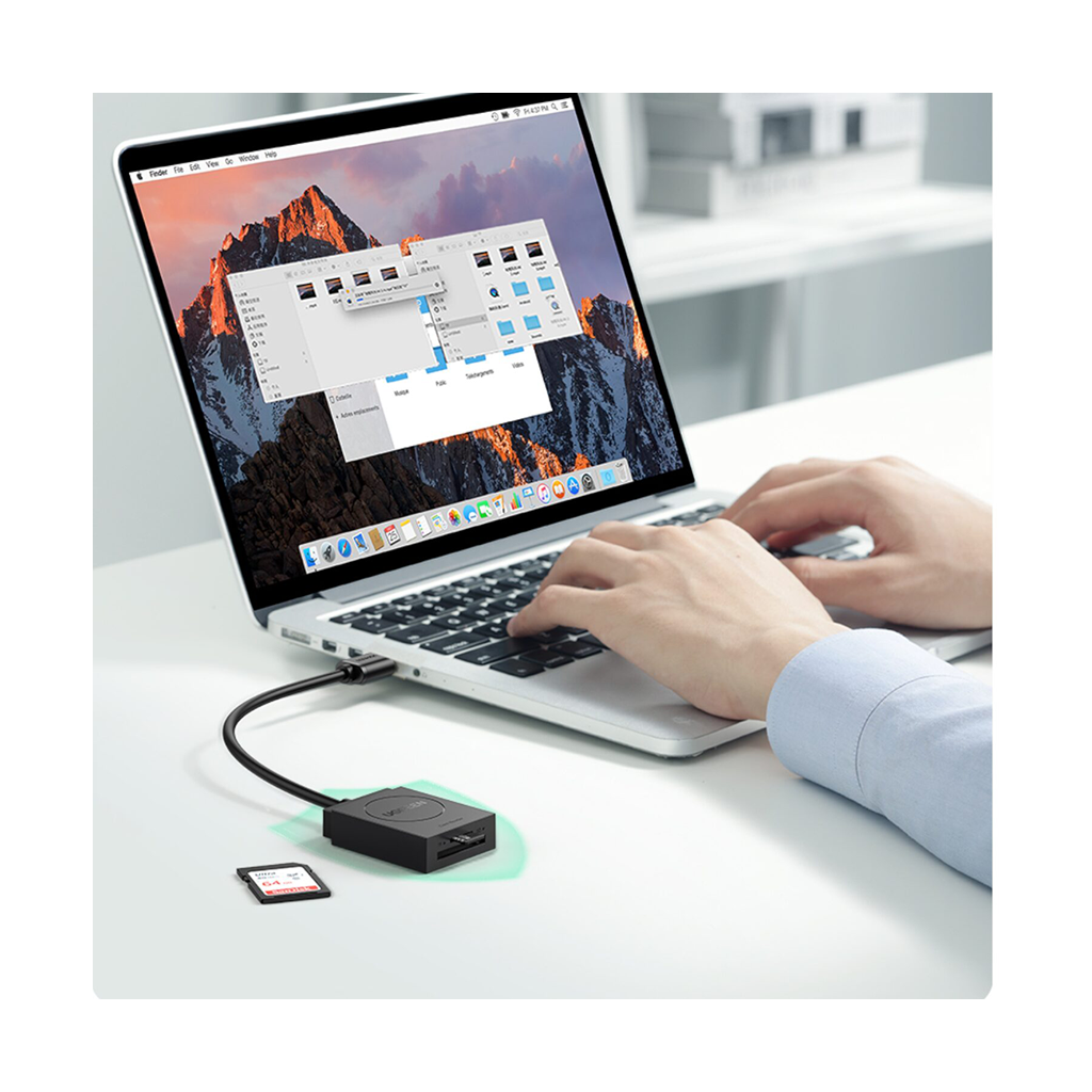 UGREEN USB 3.0 Dual Slot Card Reader for SD/TF Cards