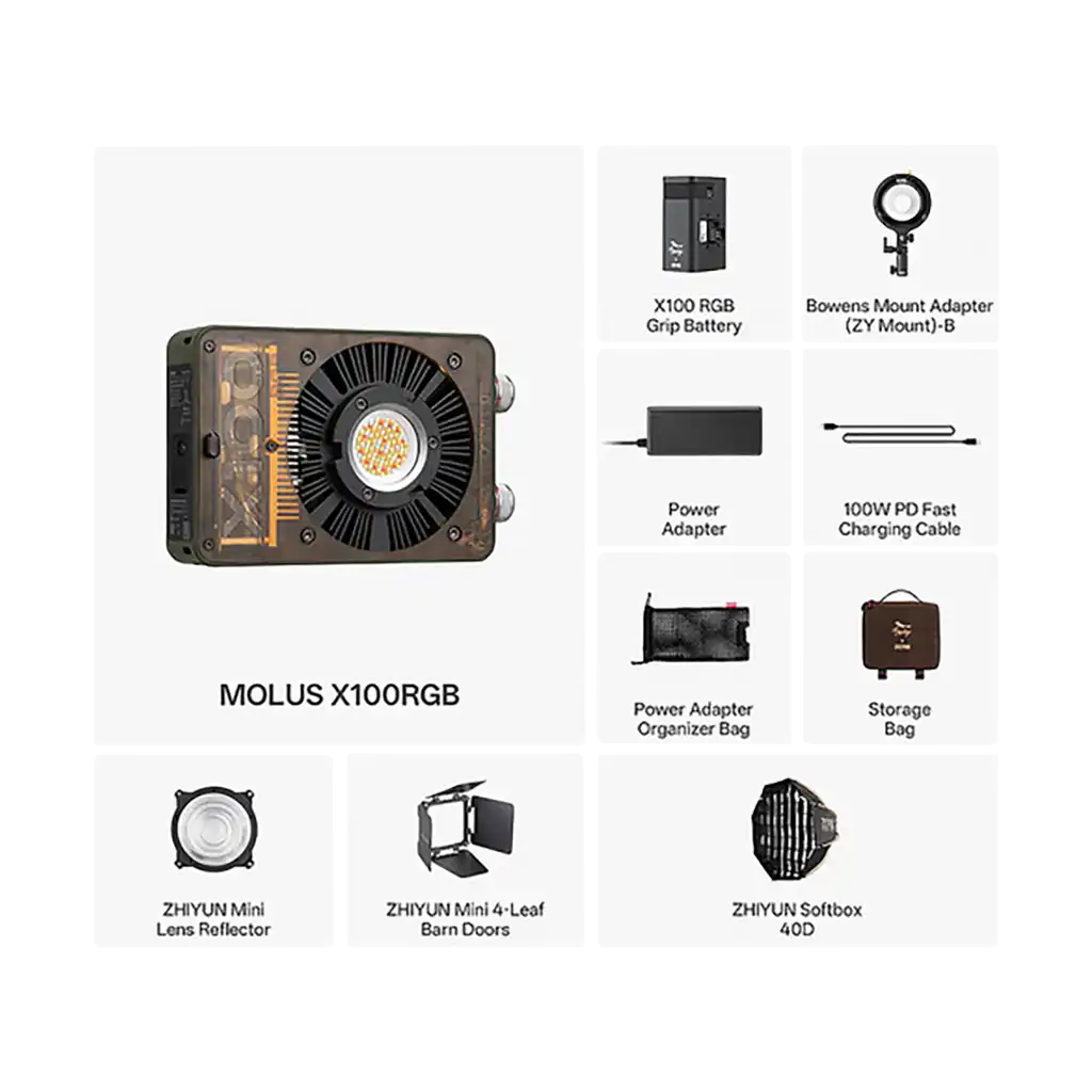 Zhiyun MOLUS X100 RGB Pro Pocket Light