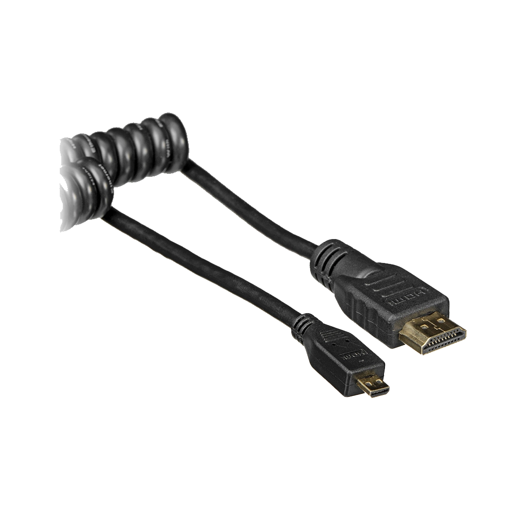 Atomos Cable Coiled Micro to Full HDMI - 50cm