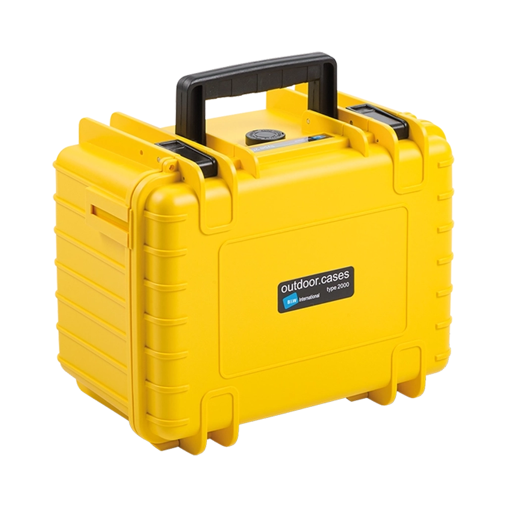 B&W International Type 2000 Outdoor Hard Case with Foam Insert (Yellow)