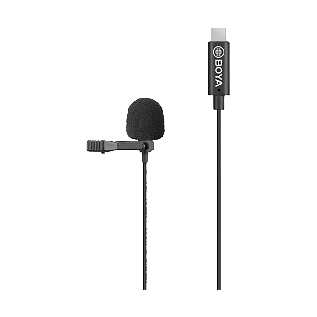 BOYA BY-M3D Digital Dual Omnidirectional Lavalier Microphones with USB-C Cable (Android)
