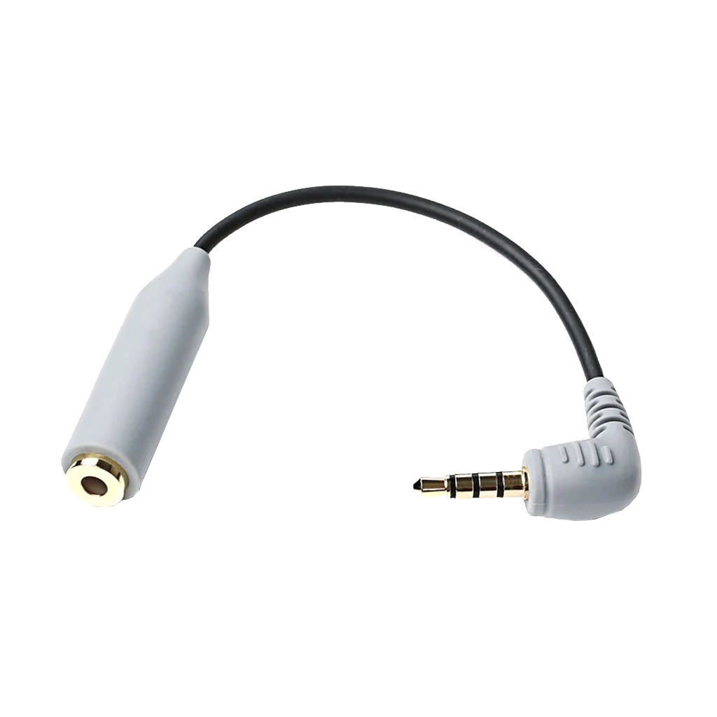 BOYA BY-CIP2 3.5mm TRS Female to TRRS Male Microphone Adapter Cable for Smartphones (6cm)