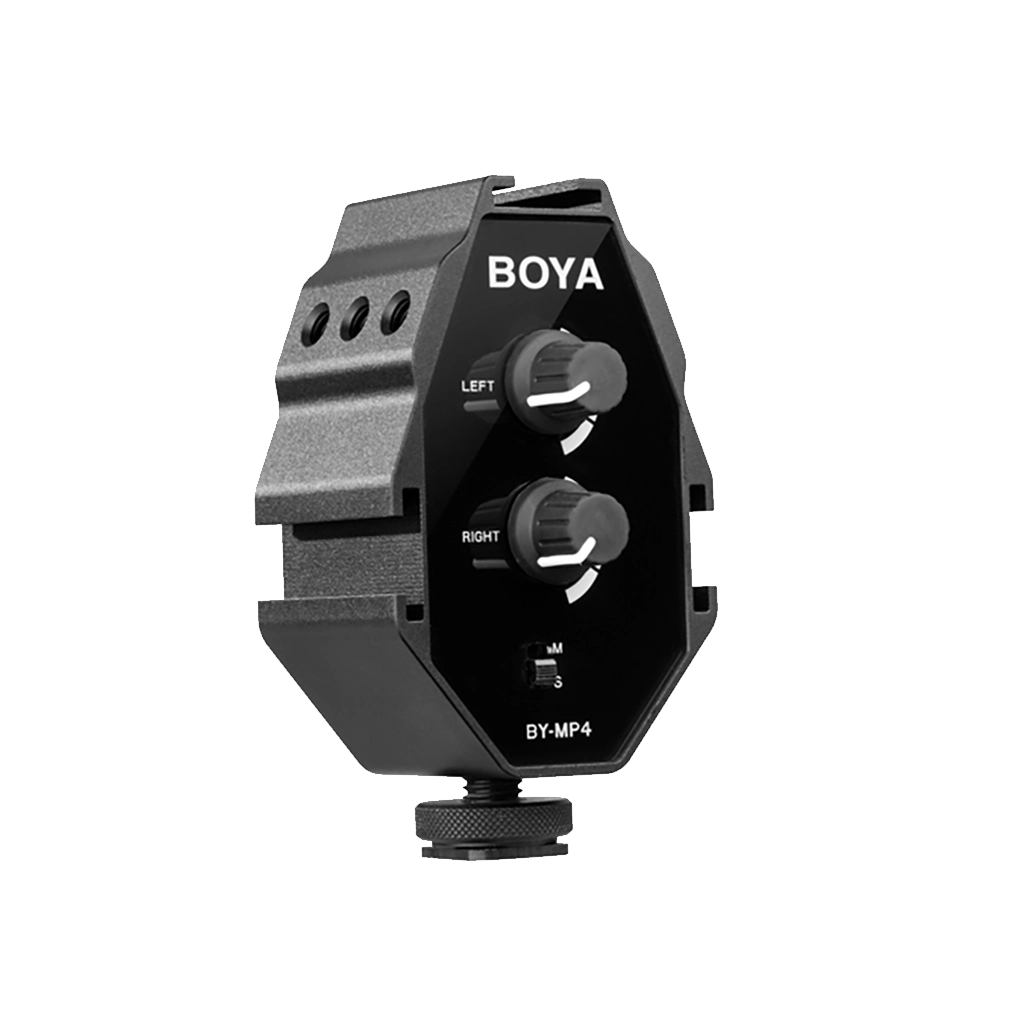 BOYA BY-MP4 2-Channel Audio Adapter for Smartphone, DSLR & Camcorder