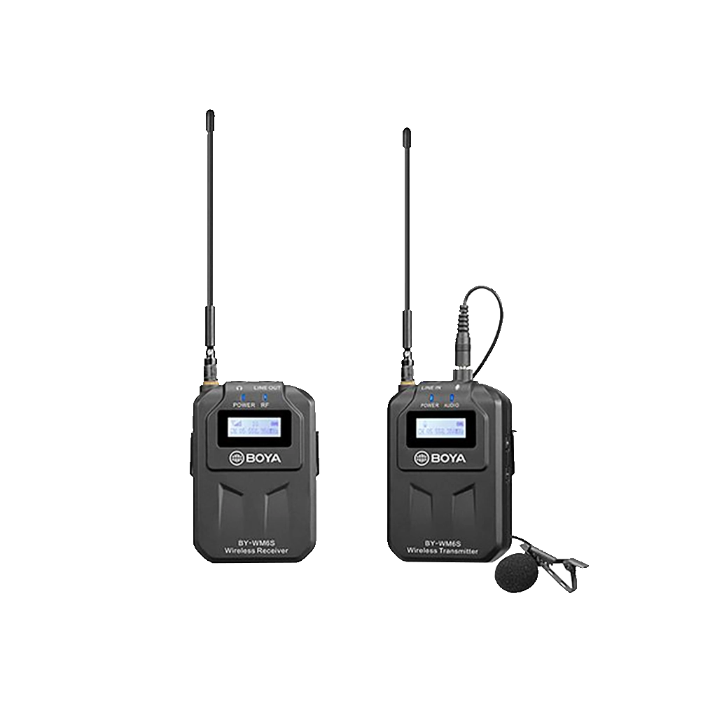 BOYA BY-WM6S Camera-Mount Wireless Omni Lavalier Microphone System