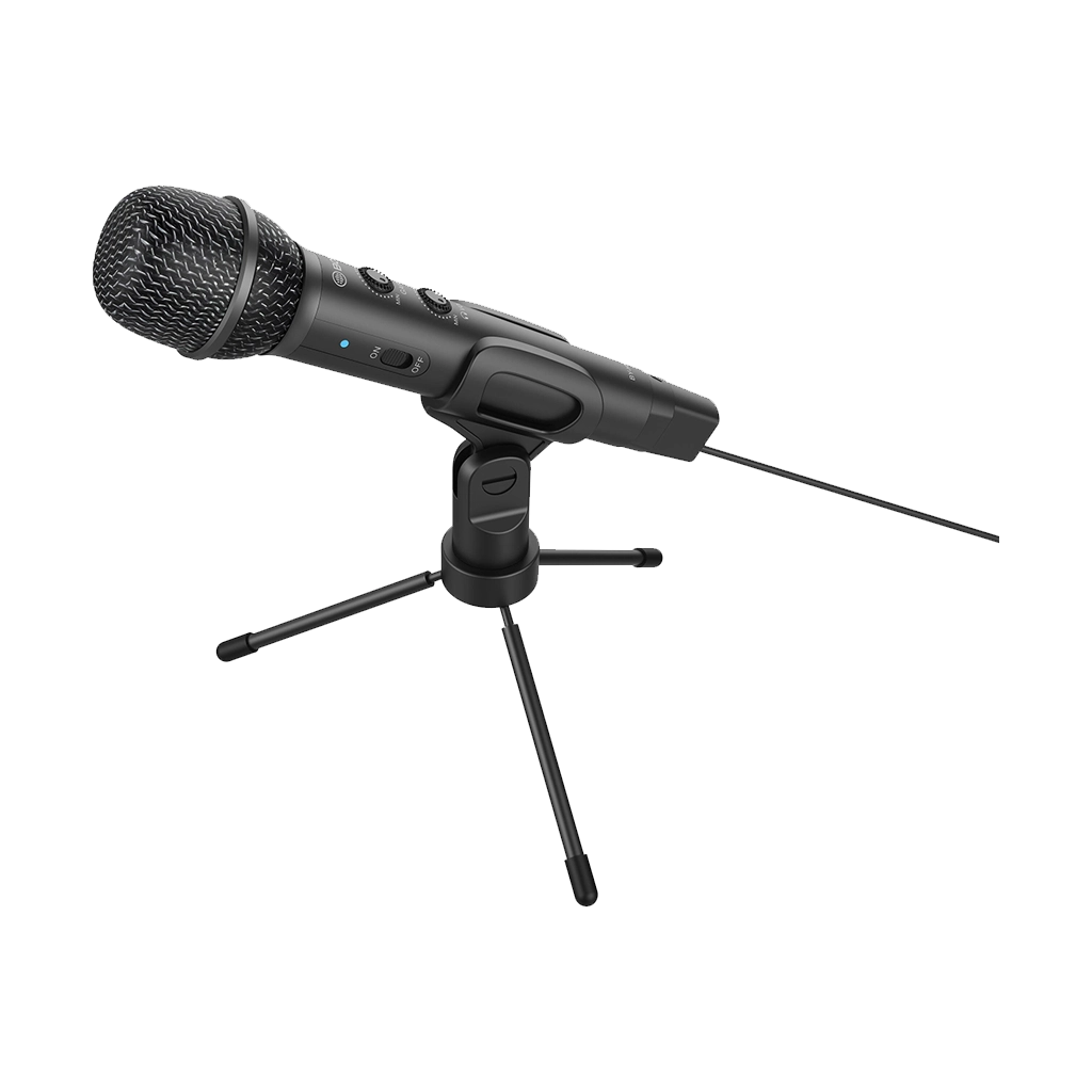 BOYA Handheld Microphone (with Mini Tripod / USB Type-C / USB-A / Lightning Audio Cables Included)
