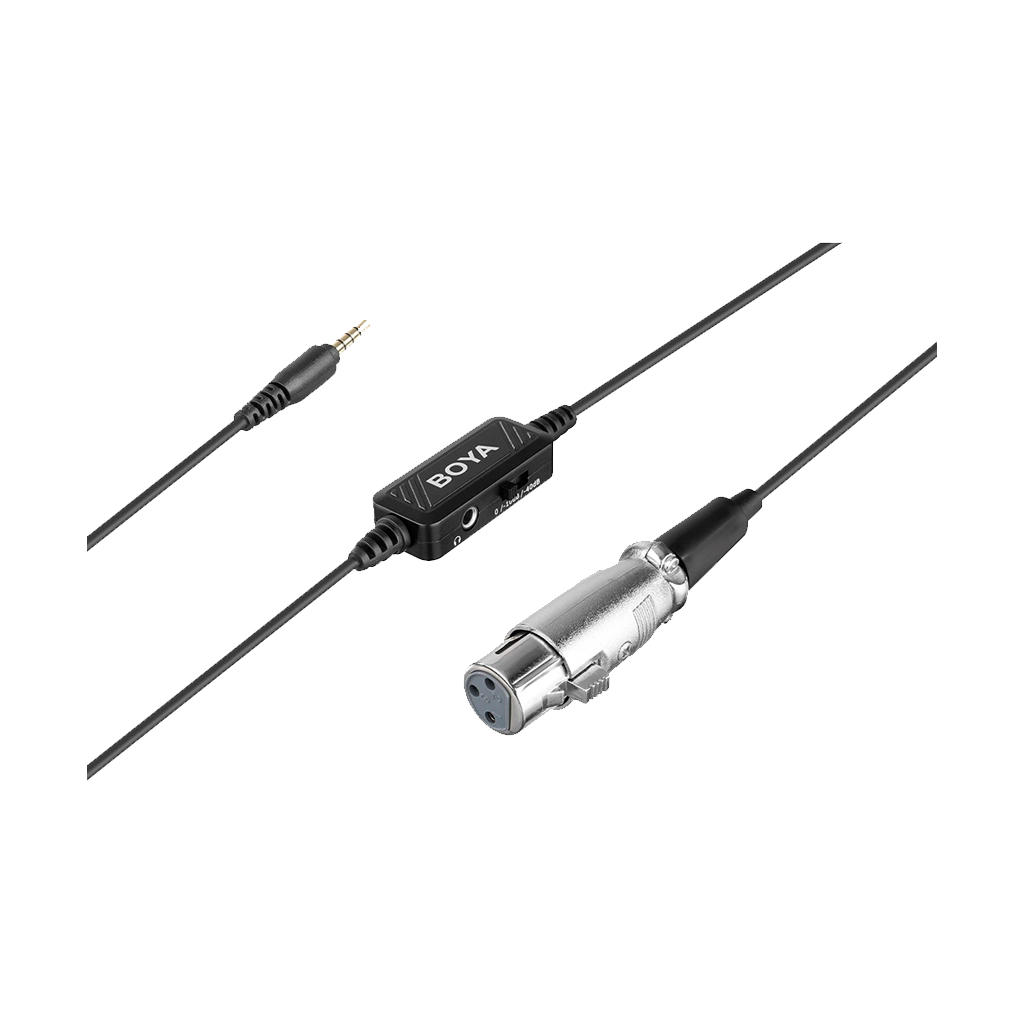 BOYA XLR to 3.5mm TRRS Plug Microphone Cable