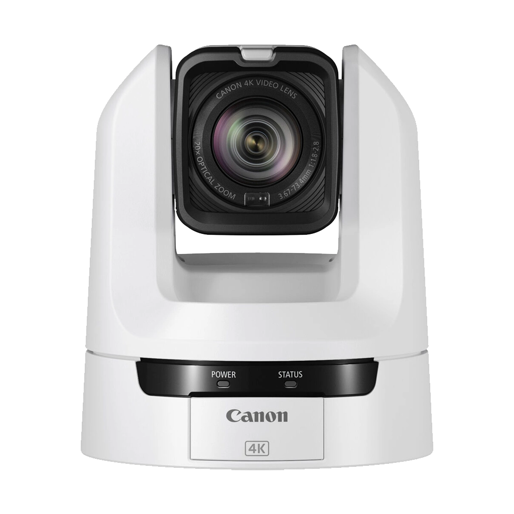 Canon CR-N300 4K NDI PTZ Camera with 20x Zoom (Titanium White)