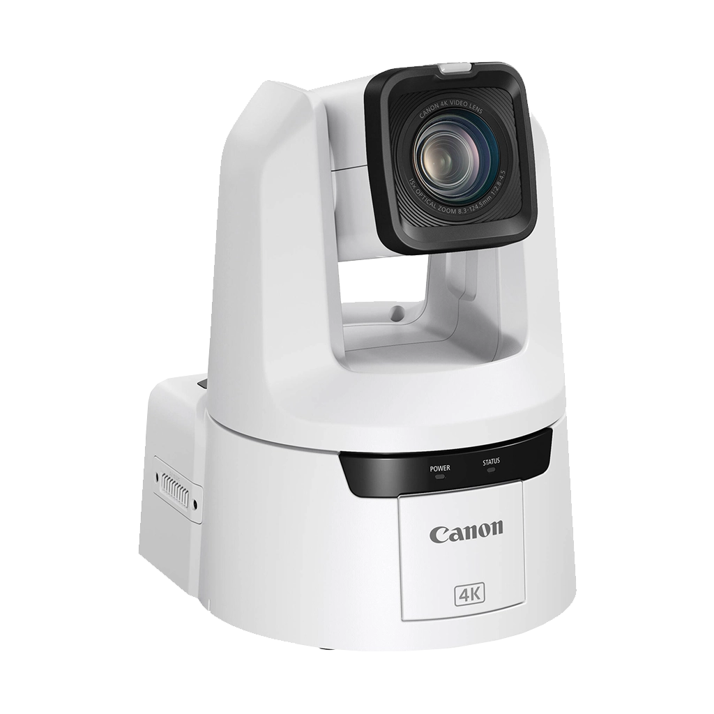 Canon CR-N500 Professional 4K NDI PTZ Camera with 15x Zoom (Titanium White)