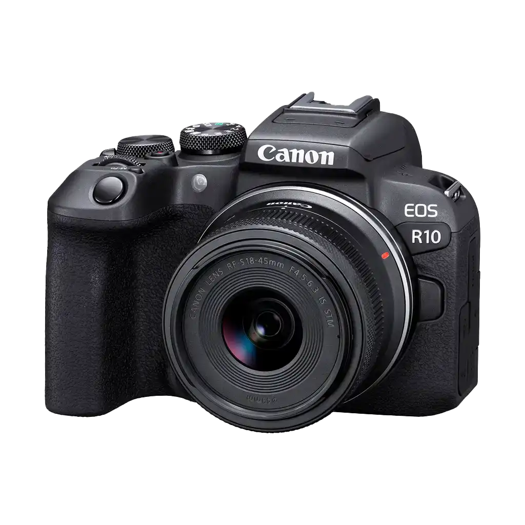 Canon EOS R10 - EOS R10 with RF-S 18-45mm IS STM lens - Rent from