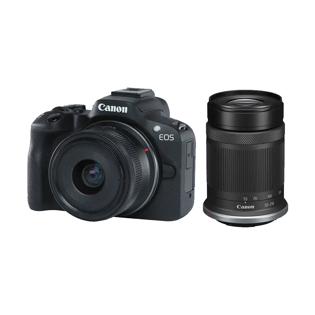 Canon EOS R50 Mirrorless Camera with 18-45mm and 55-210mm Lenses