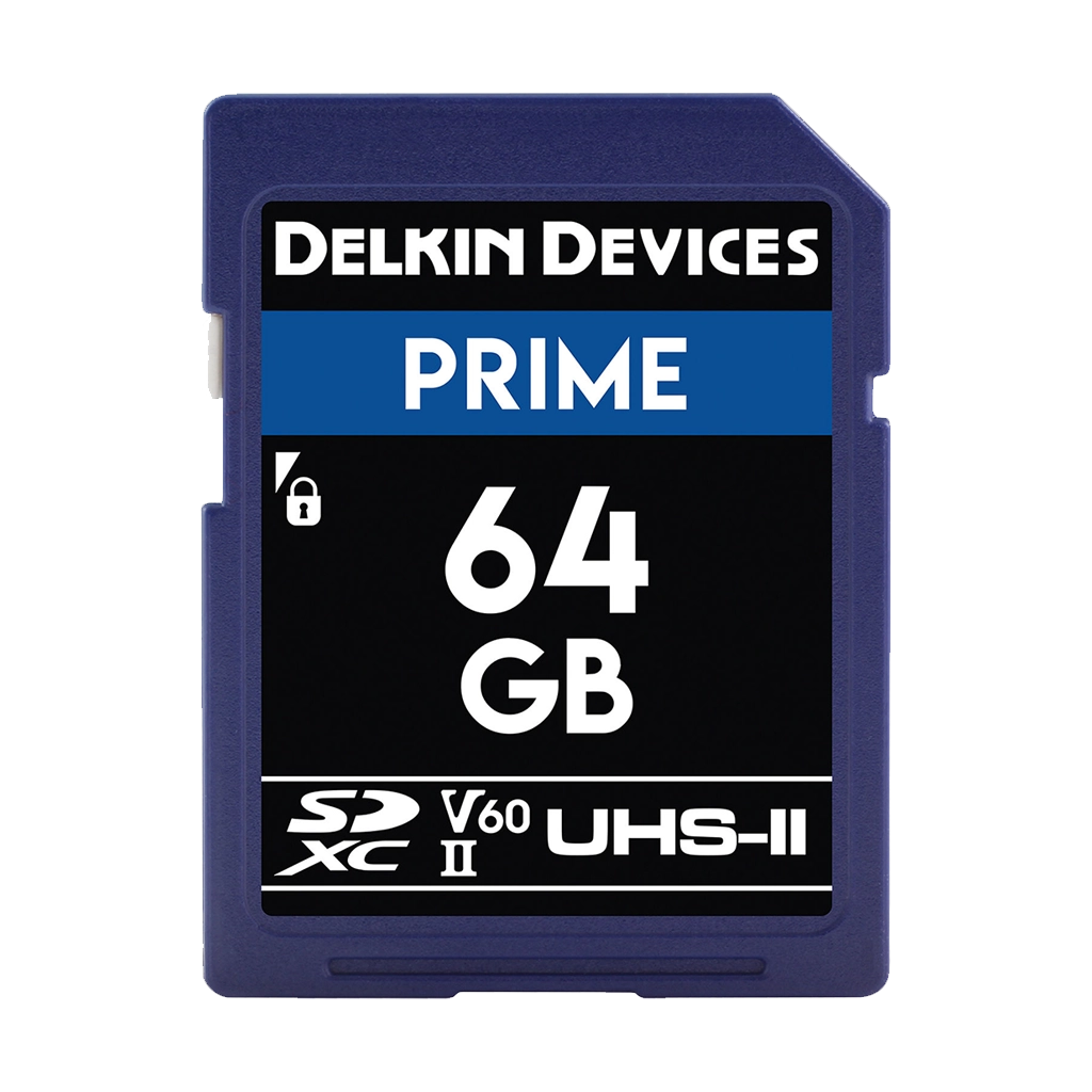 Delkin Devices 64GB Prime UHS-II SDXC (280MB/s) Memory Card