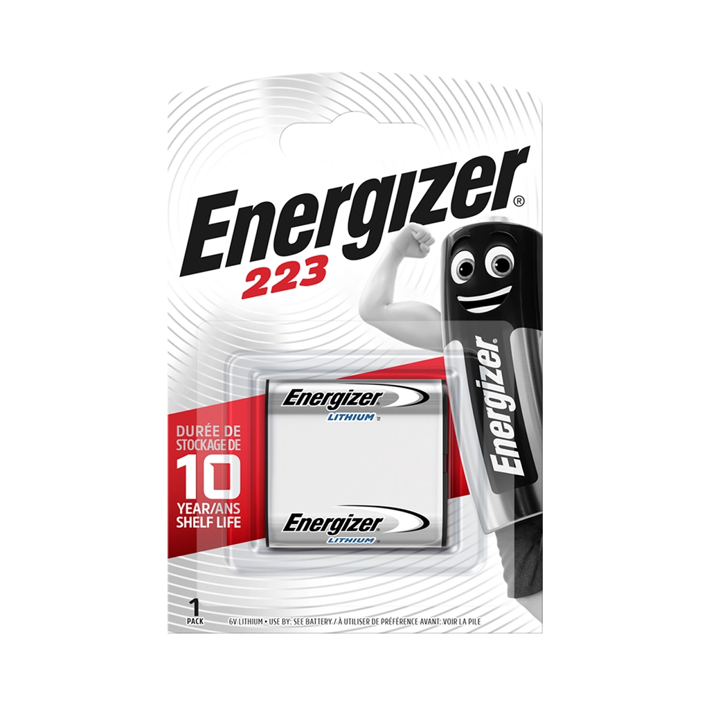 Energizer 223 6v Photo Lithium Battery Card 1