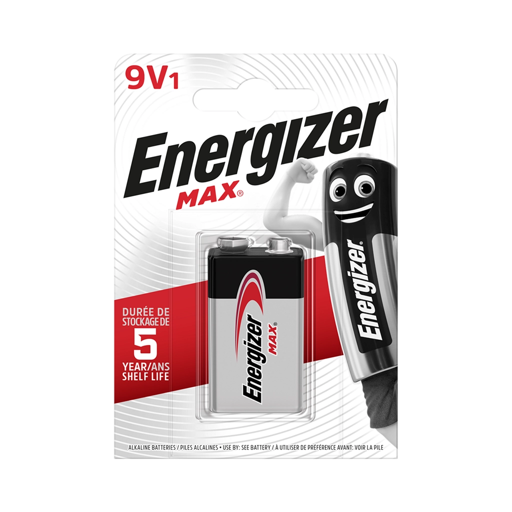 Energizer 9v MAX Alkaline Battery