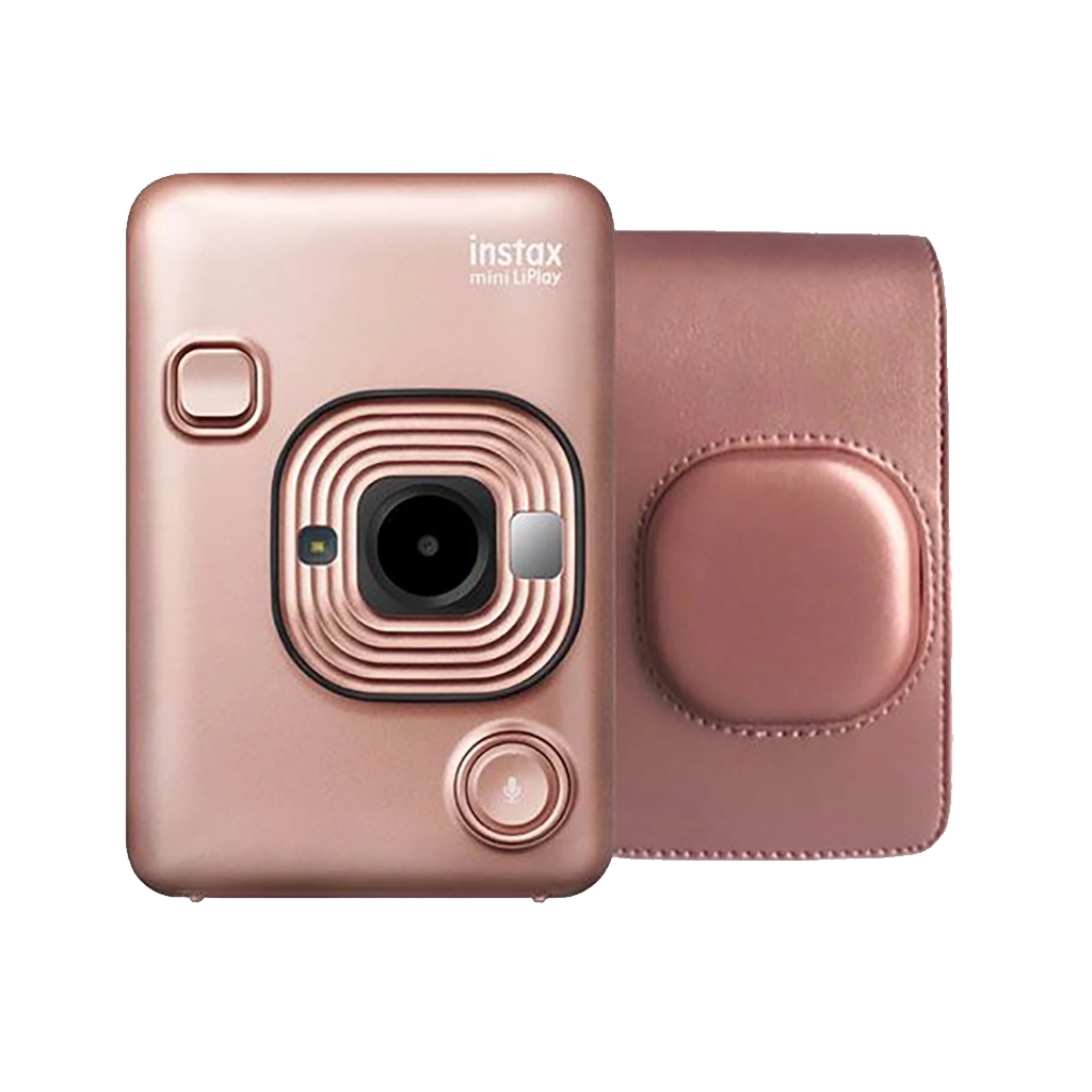 Fujifilm Instax Mini LiPlay Hybrid Instant Camera (Blush Gold