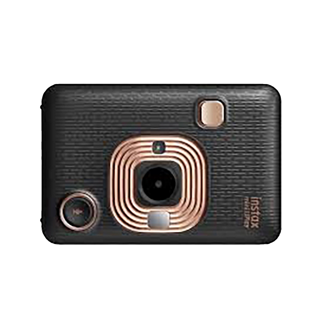 Fujifilm Instax Mini LiPlay Hybrid Instant Camera (Elegant Black) with 1 Fujifilm Instax Mini Instant Film and Instax LiPlay Case