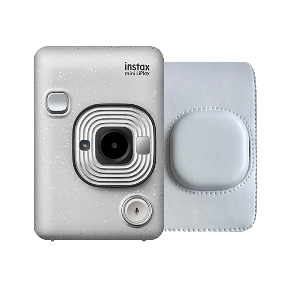 Fujifilm Instax Mini LiPlay Hybrid Instant Camera (Stone White
