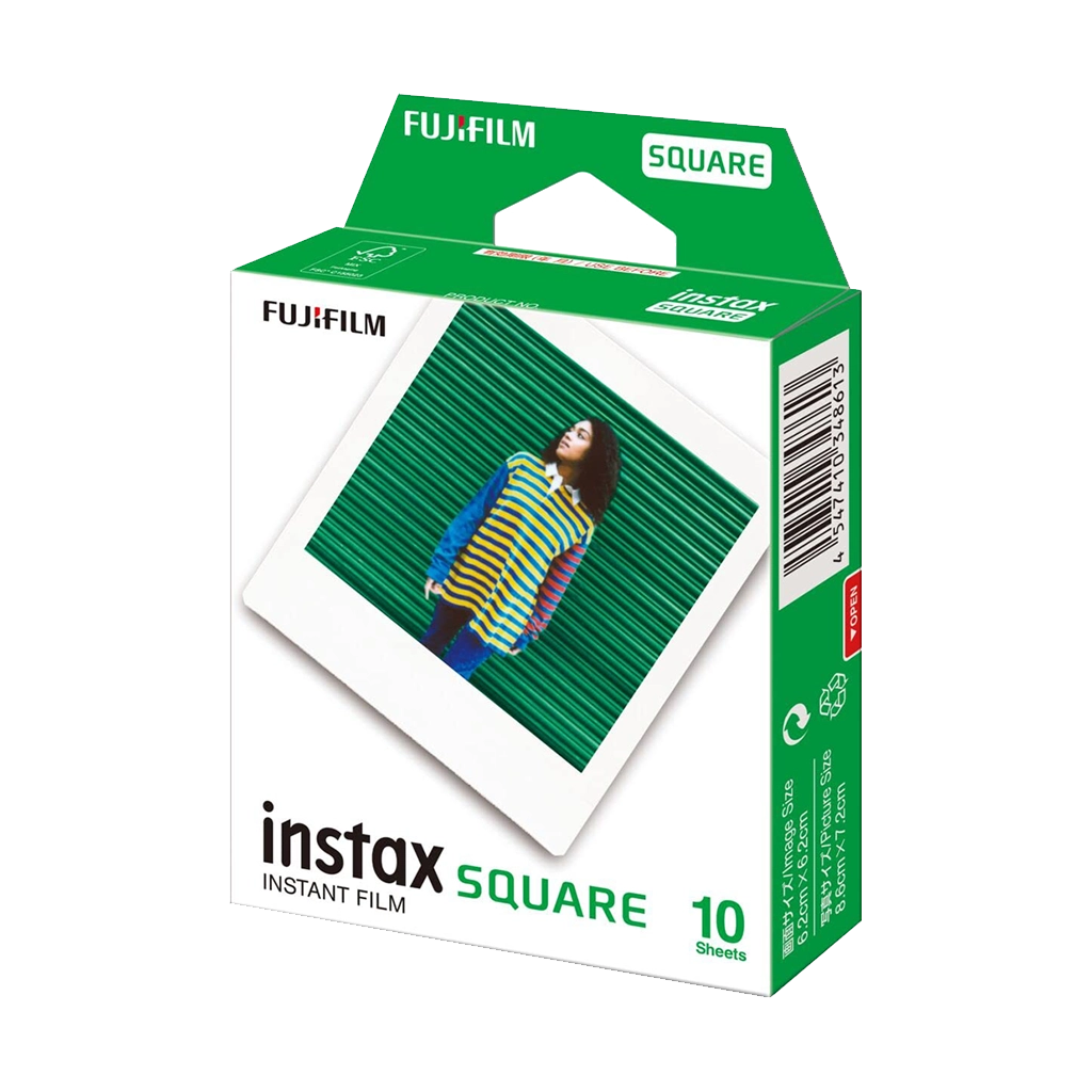 Fujifilm Instax Square Instant Film - Plain White (10 Shots)