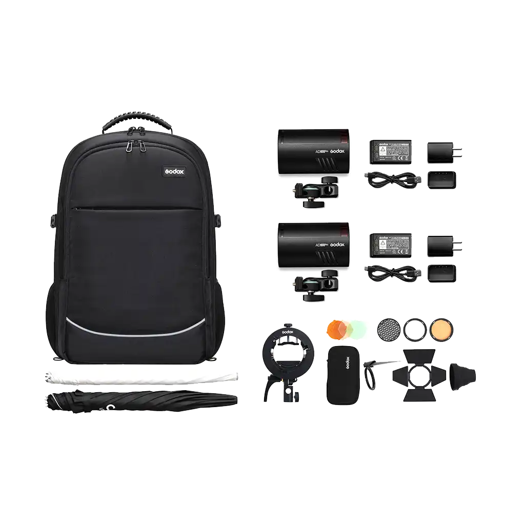 Godox AD100pro Pocket Flash 2-Light Kit