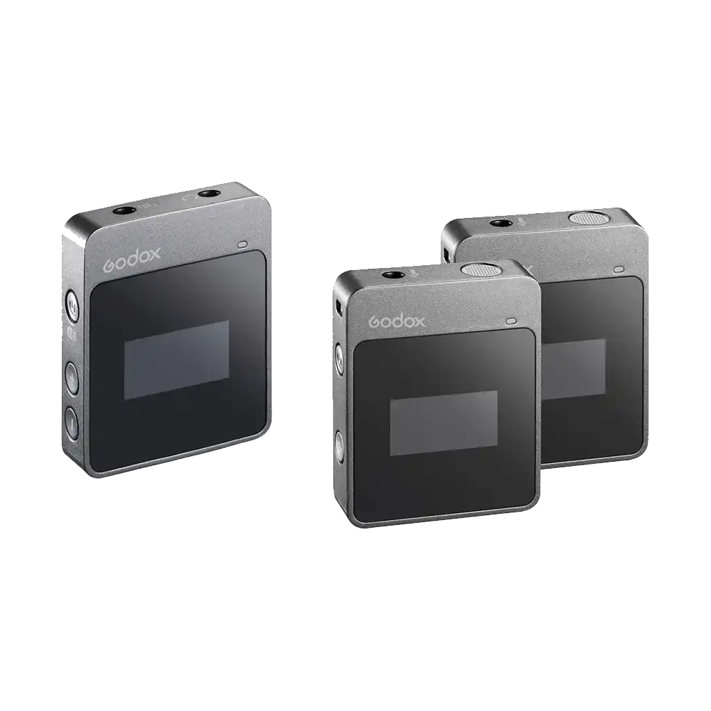 Godox MoveLink M2 Compact 2-Person Digital Wireless Microphone System for Cameras & Smartphones with 3.5mm (2.4 GHz)