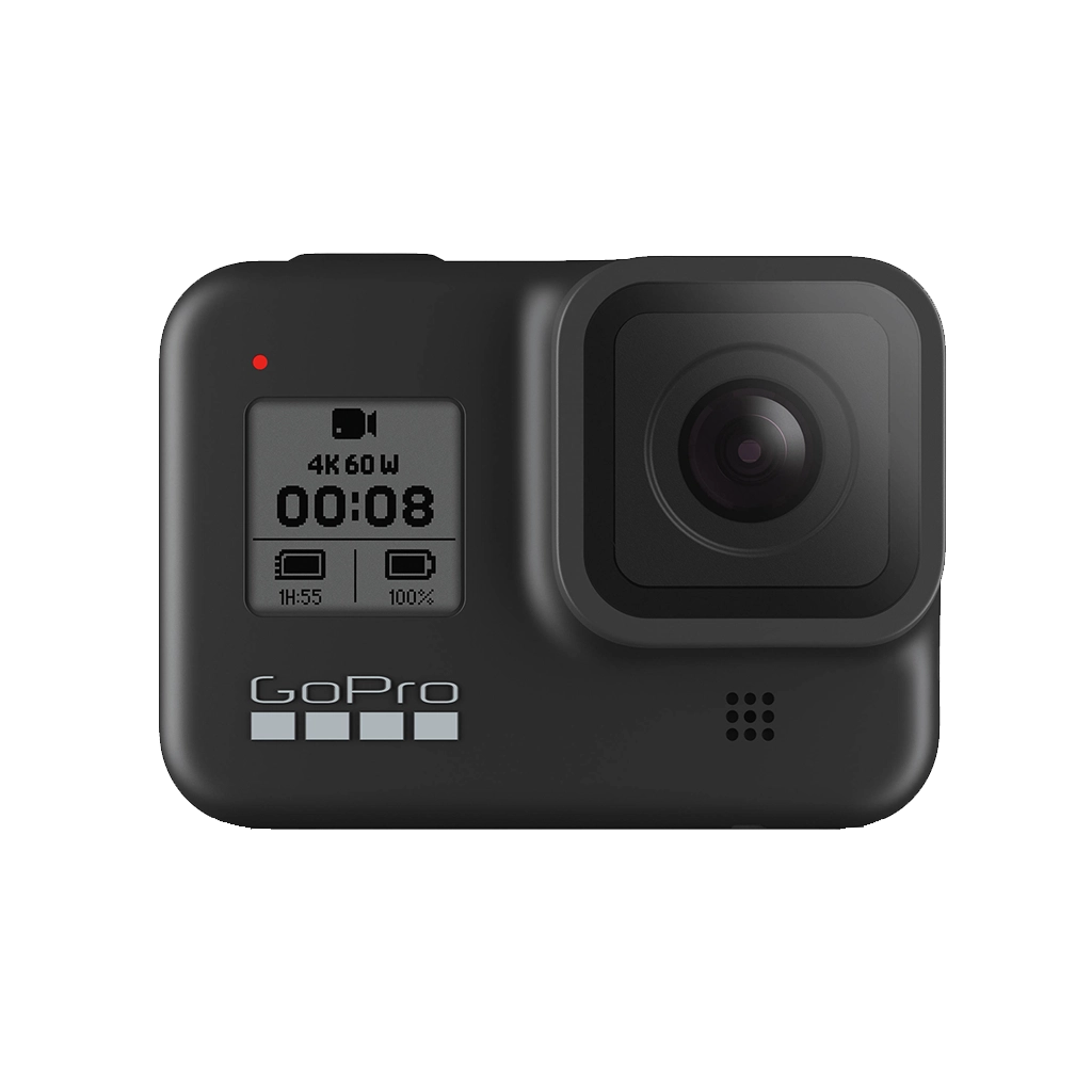 GoPro HERO8 Black Action Camera with Free Shorty, Head Strap, Battery & 32GB Memory Card
