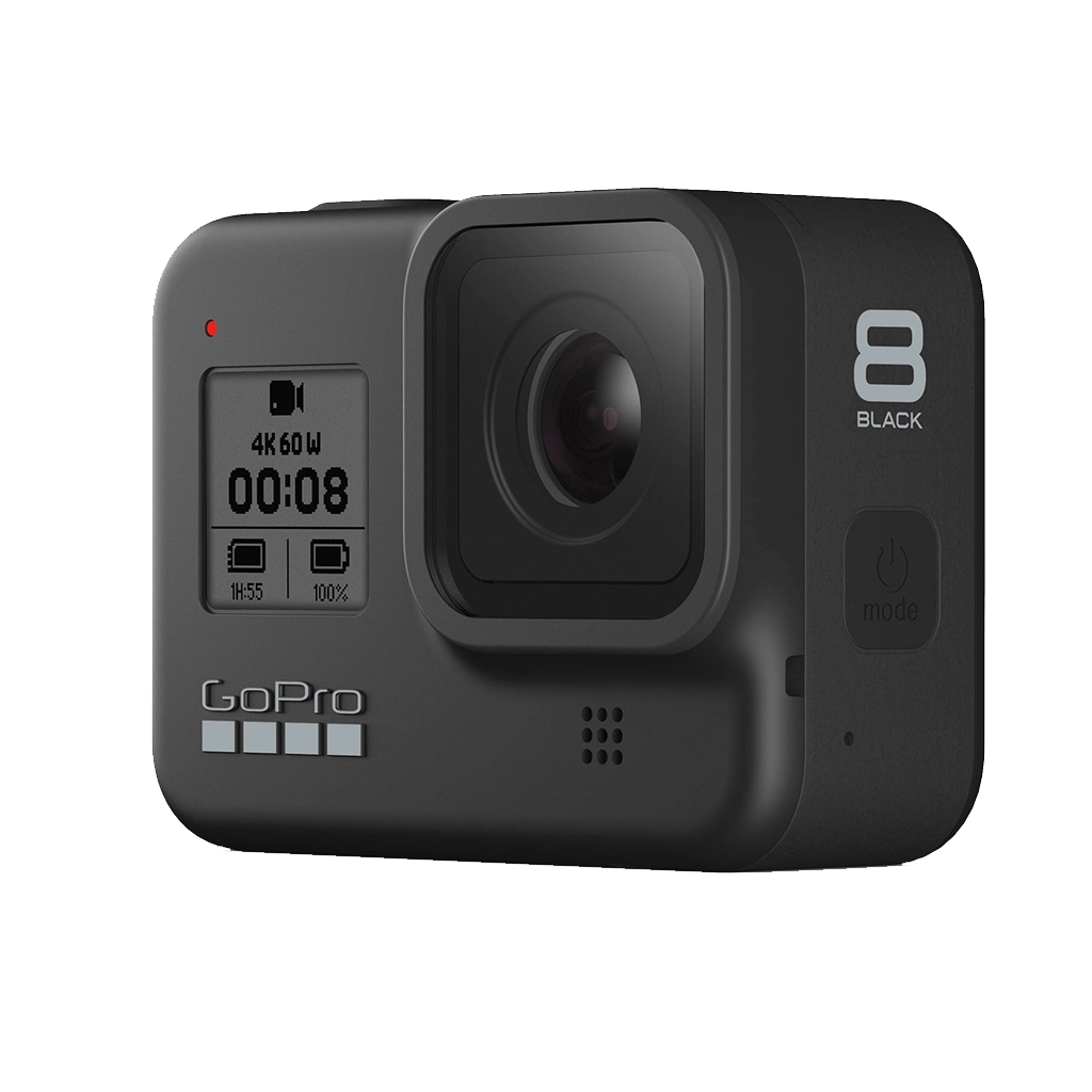 GoPro HERO8 Black Action Camera with Free Shorty, Head Strap, Battery & 32GB Memory Card