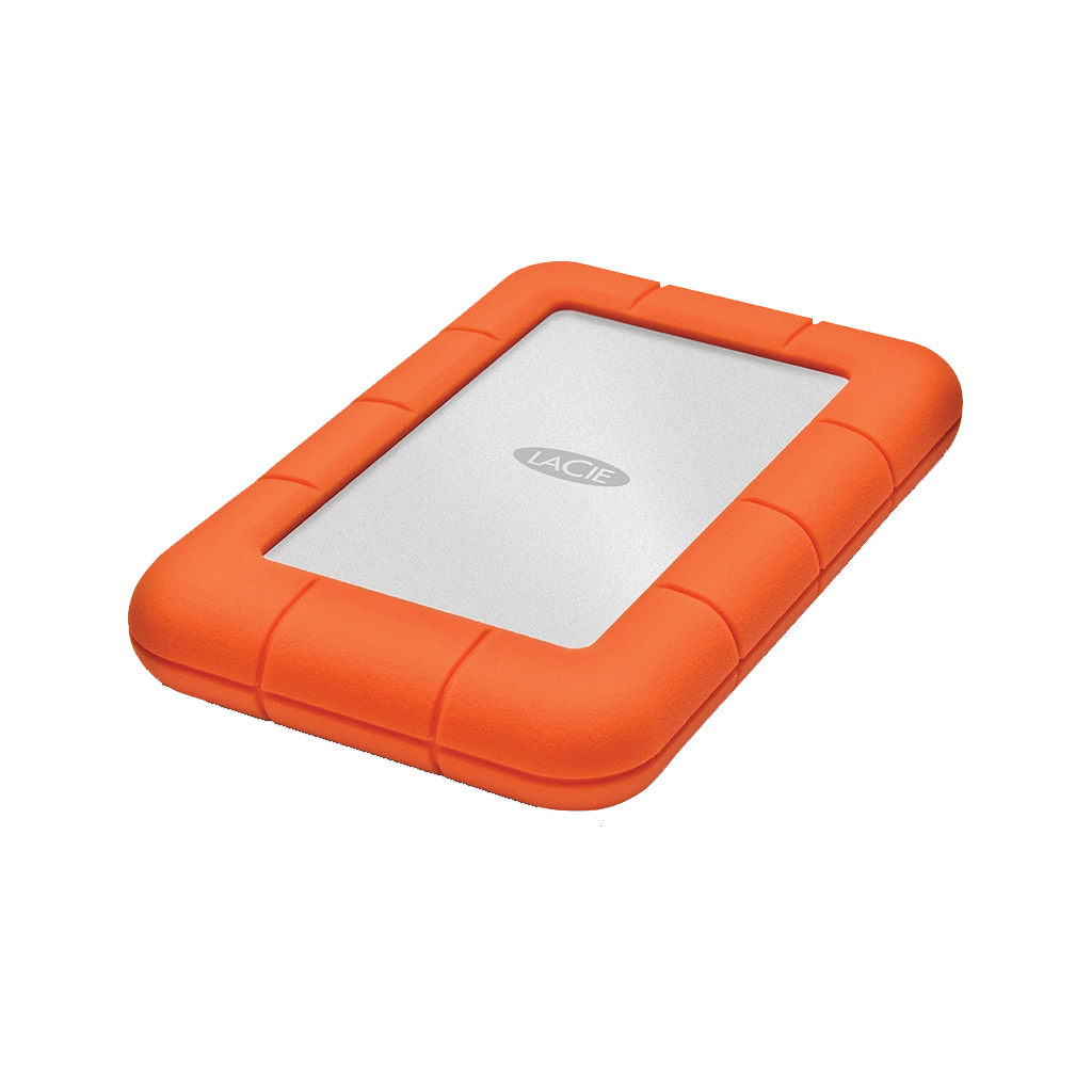 LaCie Rugged 1TB Mini External Hard Drive - USB3.0