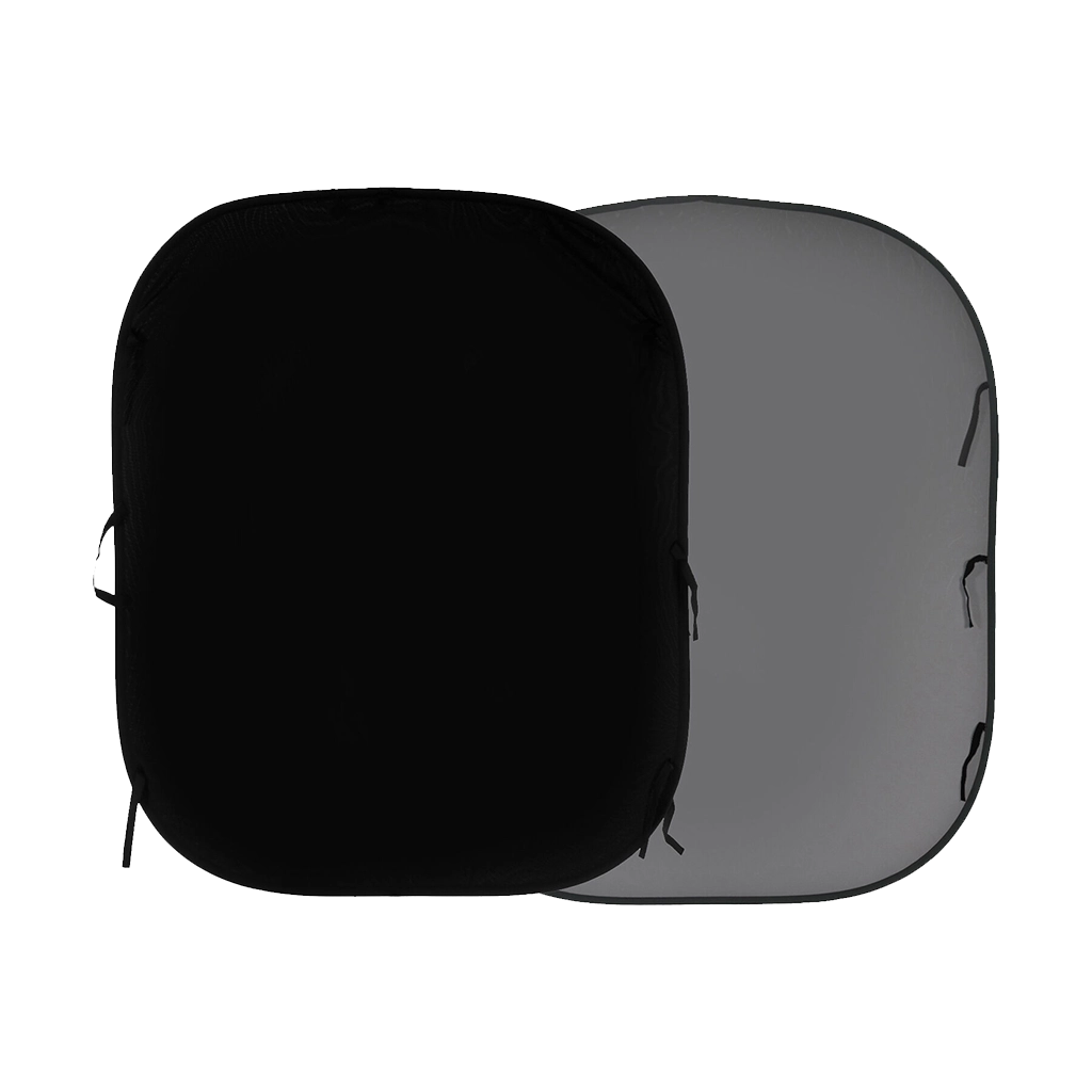 Lastolite 56GB Plain Collapsible Background 1.5 x 1.8m Black/Mid-Grey