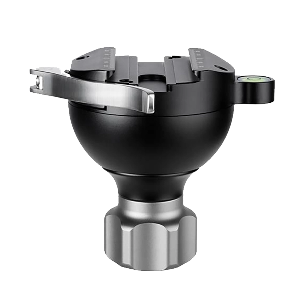 Leofoto YB-75SC Leveling Bases with Lever Release Clamp for 75mm Bowls with Short Arm