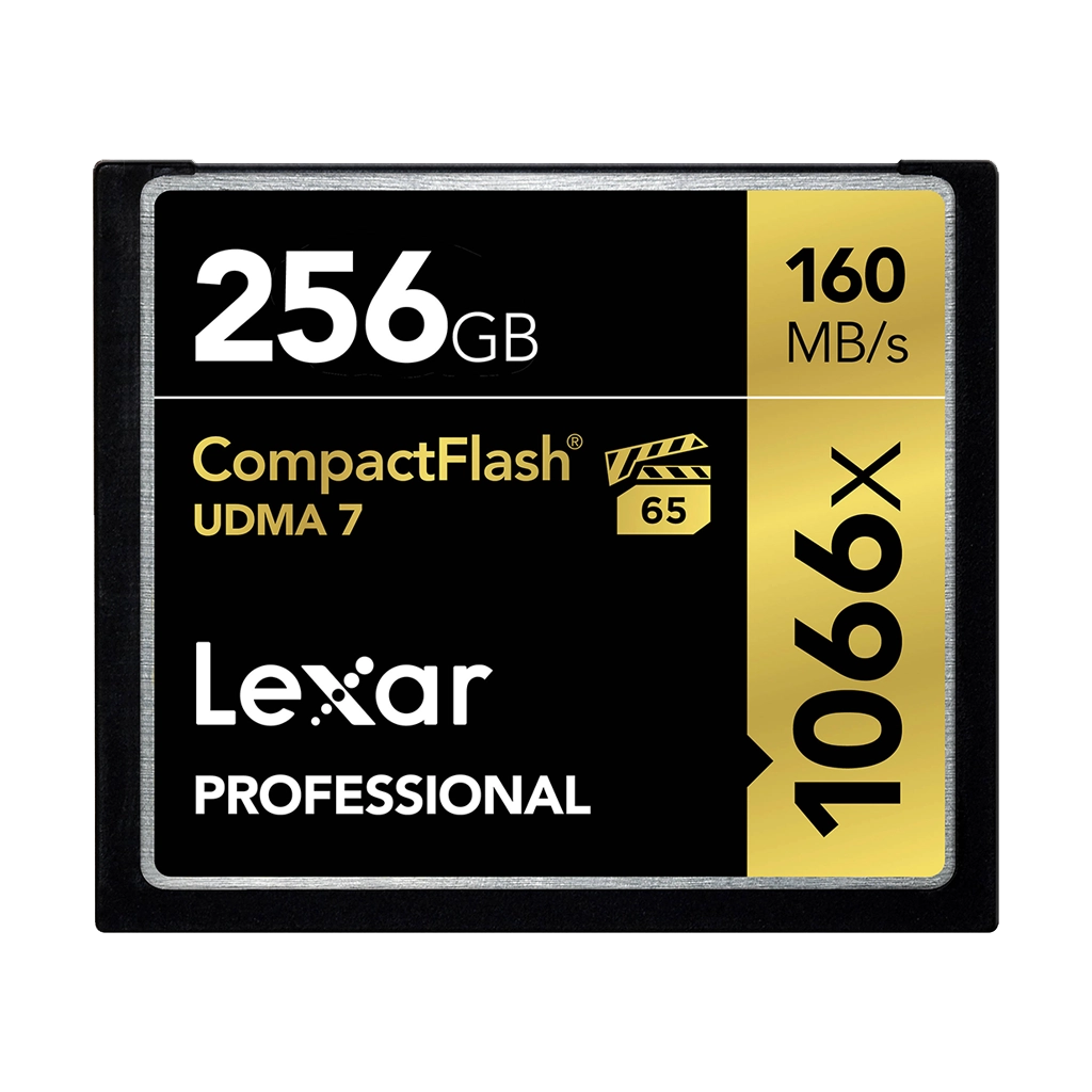 Lexar 256GB Professional 1066x 160MB/s CompactFlash Memory Card Orms