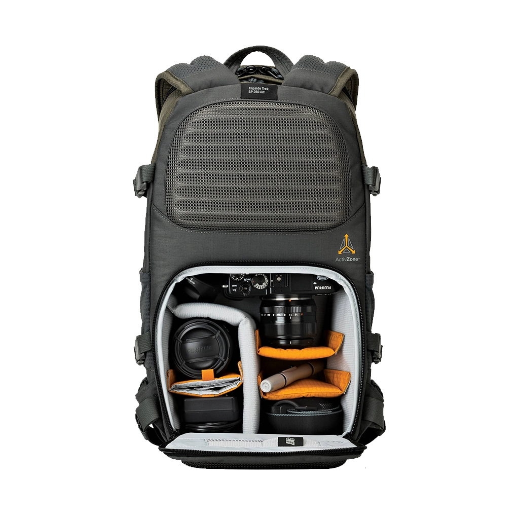 Lowepro Flipside Trek BP 250 AW Backpack (Gray/Dark Green)