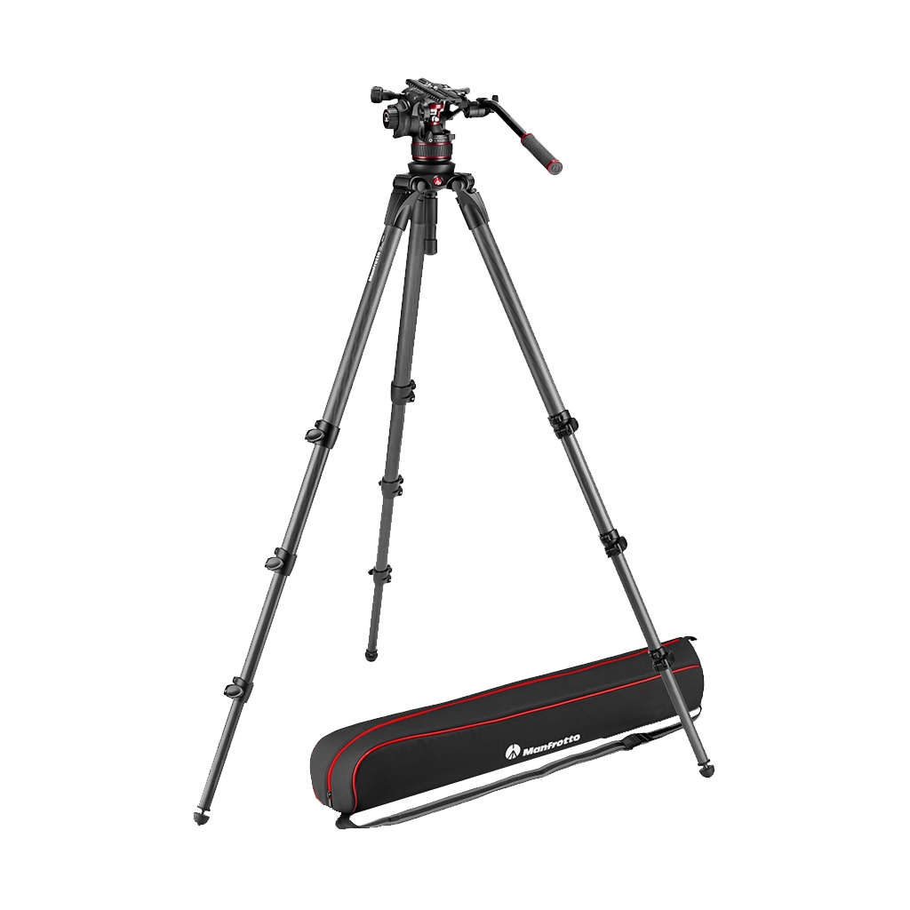 Manfrotto 612 Nitrotech Fluid Video Head and 536 Carbon Fiber Single Leg Tripod