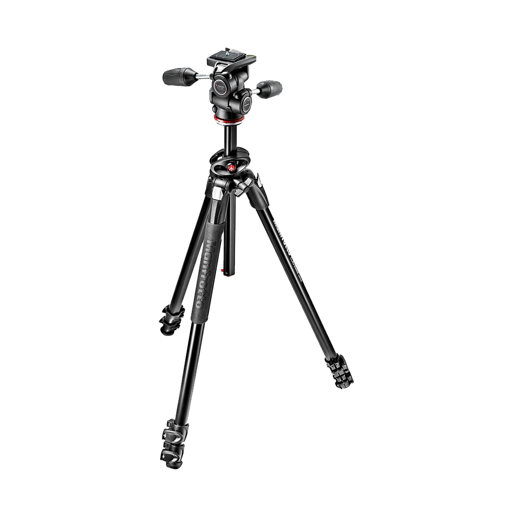 Manfrotto MK290DUA3-3W 3-Section Dual Aluminium Tripod with 3-Way Head