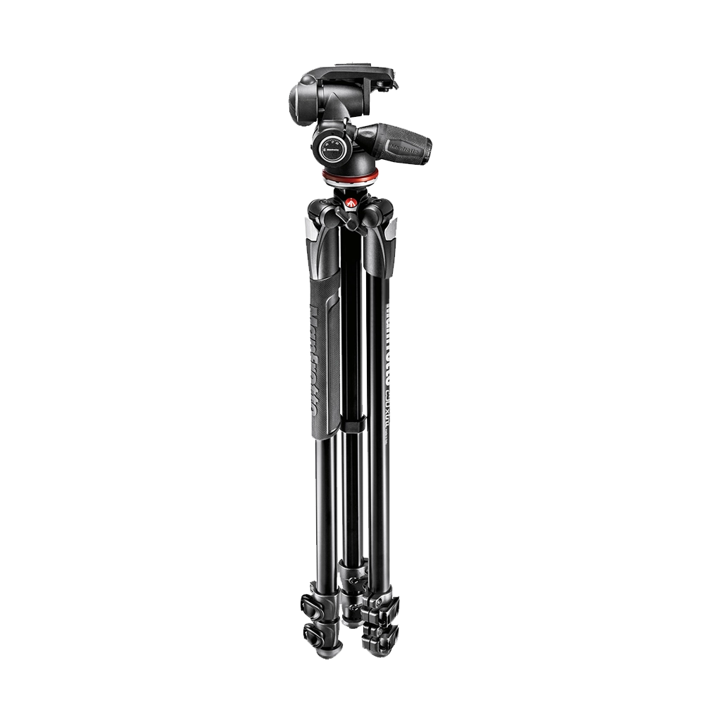 Manfrotto MK290XTA3-3W 290 Xtra Aluminium 3-Section Tripod with 3-Way Head