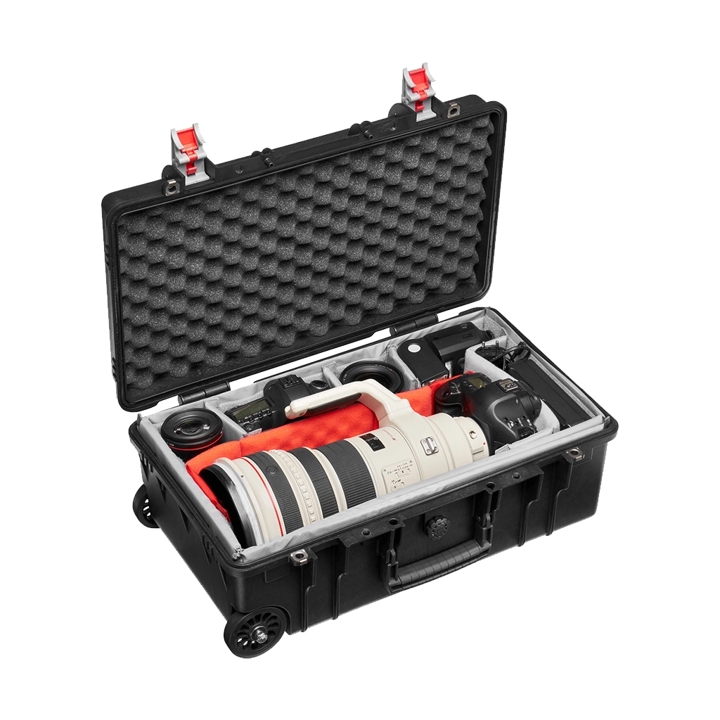 Manfrotto Pro Light Reloader Tough-55 High Lid Carry-On Camera Roller Bag (Black)