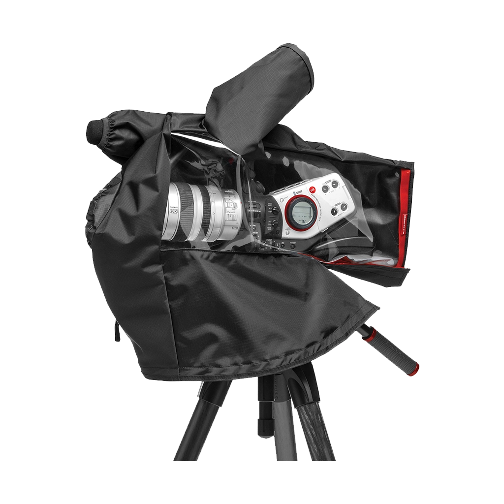 Manfrotto RC-12 Pro Light Video Camera Raincover for Small to Medium-Size Camcorder / DSLR Rig (Black)