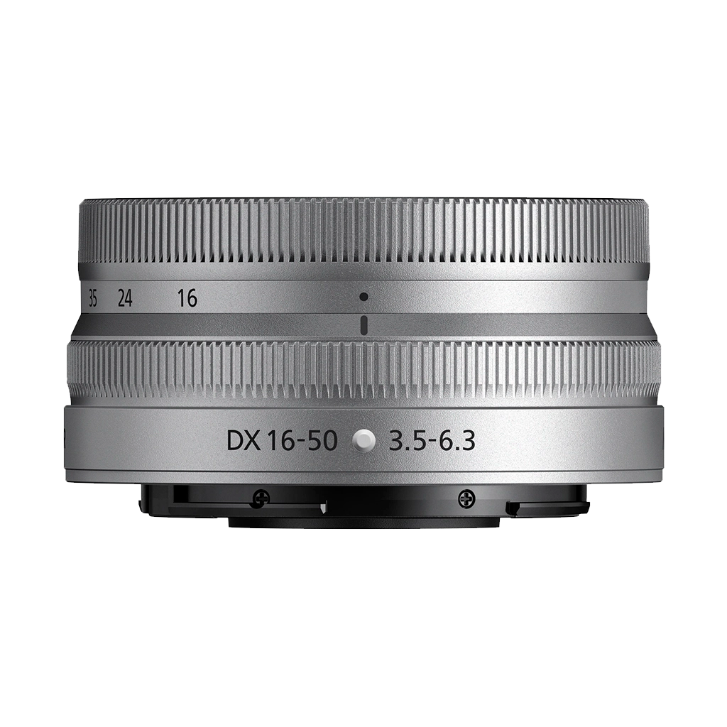 Nikon NIKKOR Z DX 16-50mm f/3.5-6.3 VR Lens (Silver)