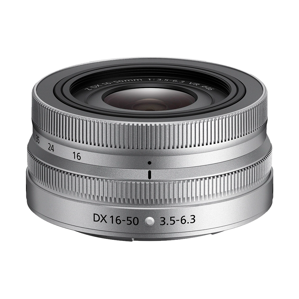 Nikon NIKKOR Z DX 16-50mm f/3.5-6.3 VR Lens (Silver)
