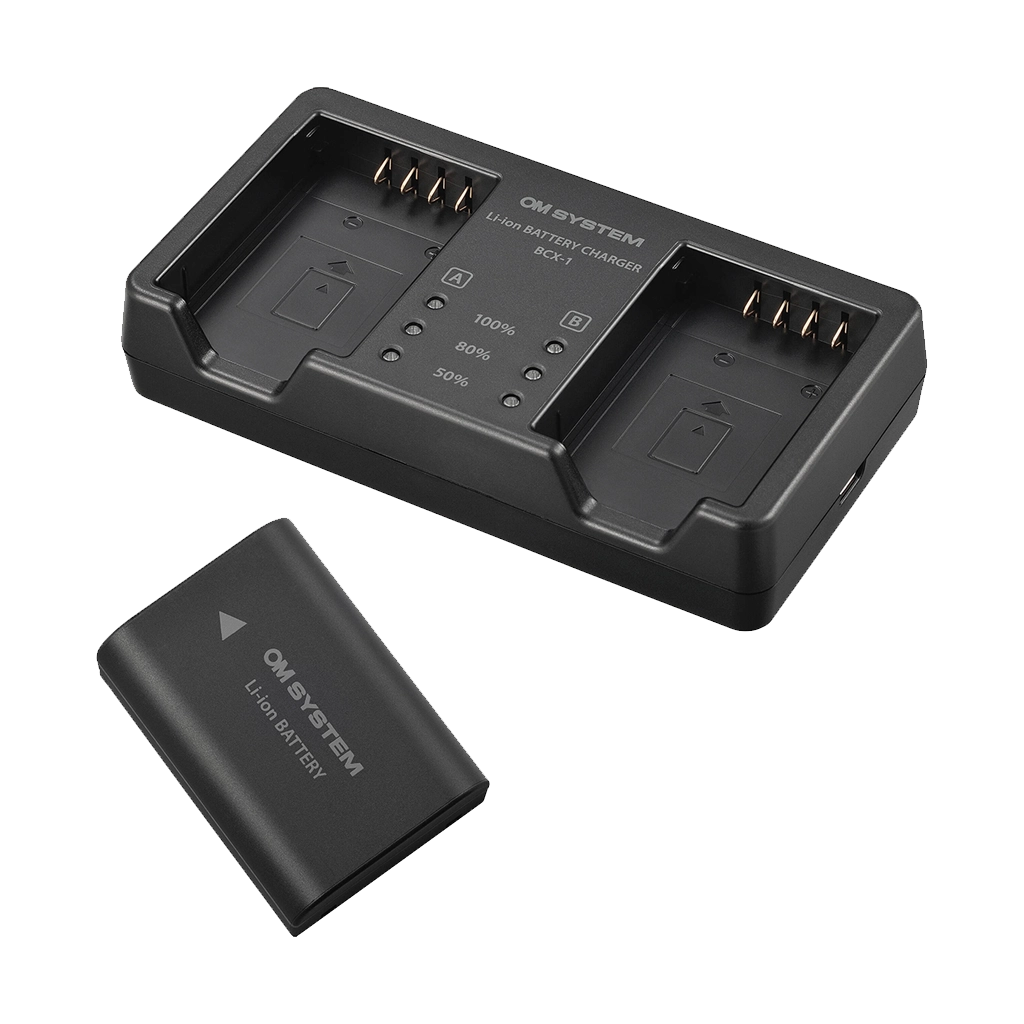 OM SYSTEM SBCX-1 Lithium-Ion Battery and Charger Kit