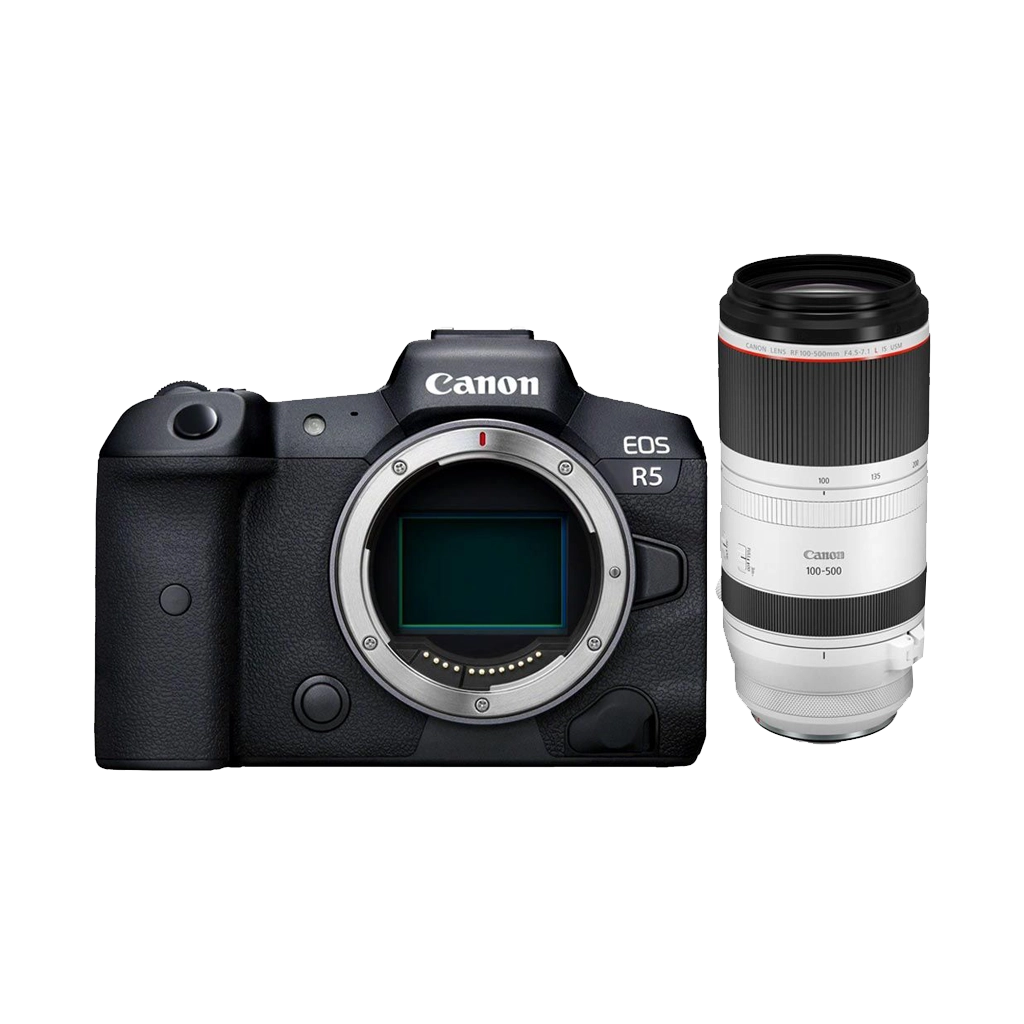 Rental: Canon EOS R5 Mirrorless Camera with RF 100-500mm f/4.5-7.1L IS USM Lens