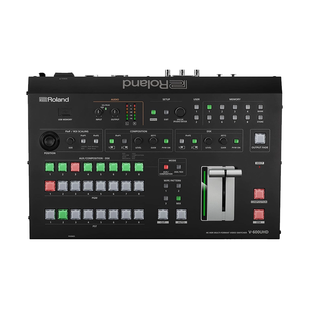 Roland V-600UHD 4K HDR Multi-Format Video Switcher